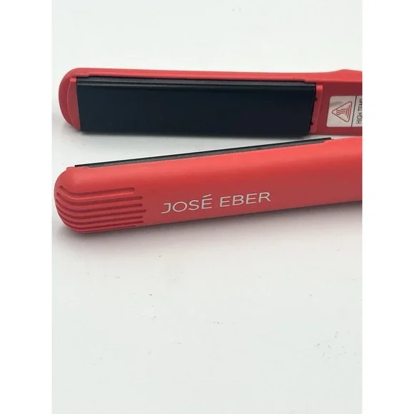 Jose Eber Pro Series Ceramic Red Flat Iron Straightener 1 inch plate Tested - Picture 2 of 8